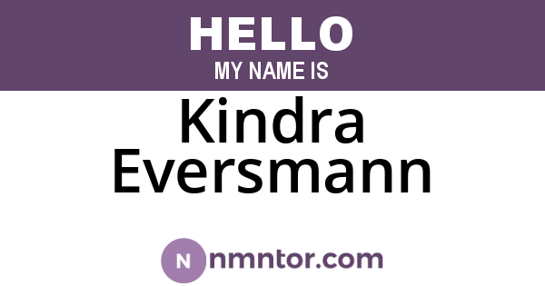 Kindra Eversmann