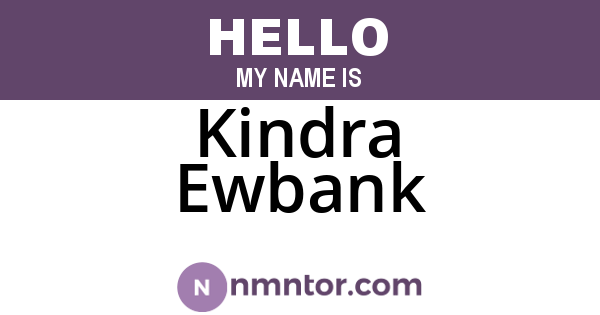 Kindra Ewbank