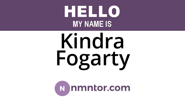 Kindra Fogarty