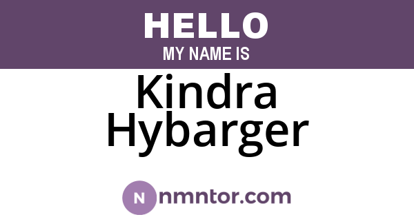 Kindra Hybarger