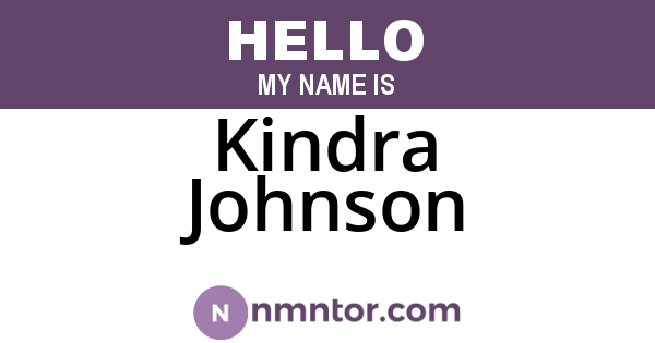 Kindra Johnson