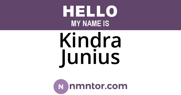 Kindra Junius