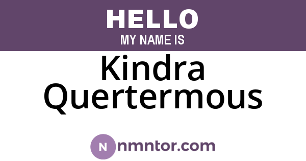 Kindra Quertermous