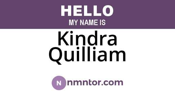 Kindra Quilliam
