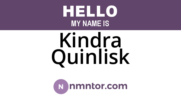 Kindra Quinlisk