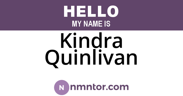 Kindra Quinlivan