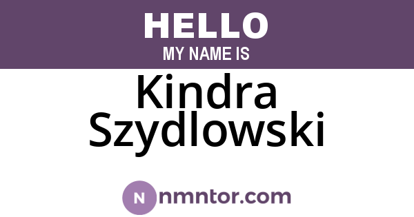 Kindra Szydlowski