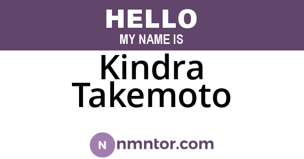 Kindra Takemoto