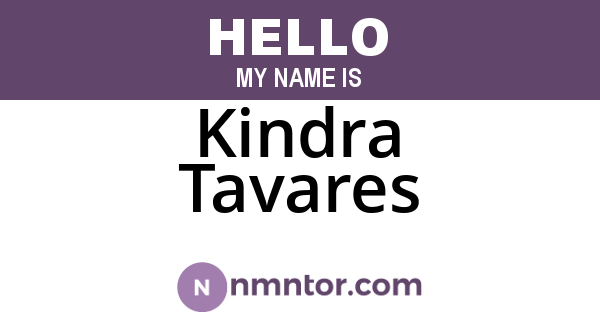 Kindra Tavares