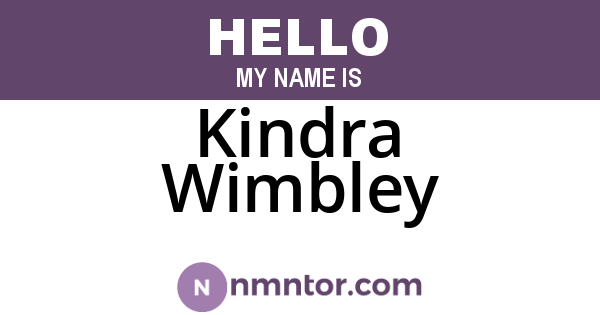 Kindra Wimbley