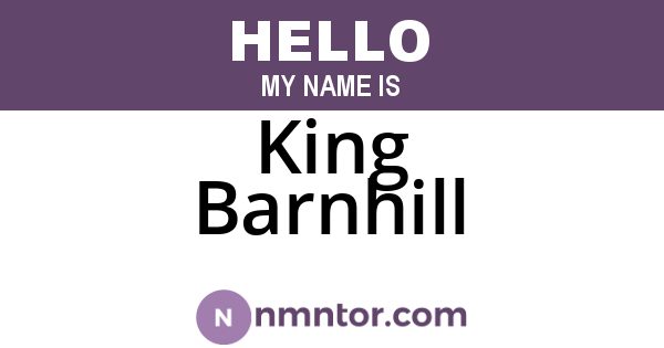 King Barnhill