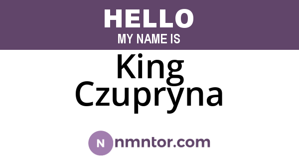 King Czupryna