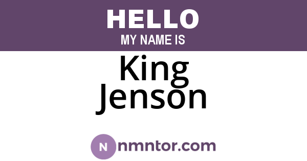 King Jenson