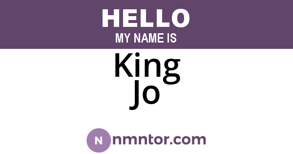 King Jo