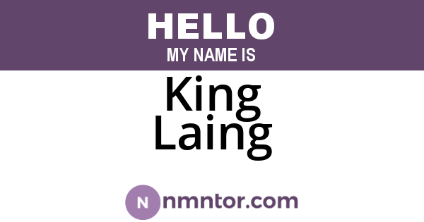 King Laing