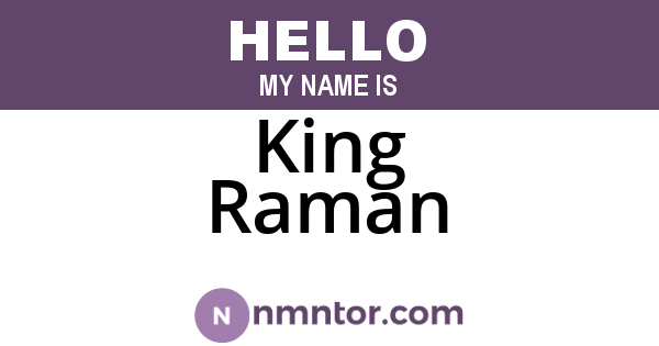 King Raman