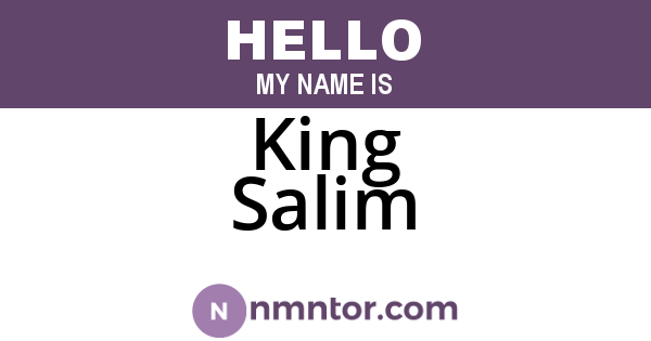 King Salim