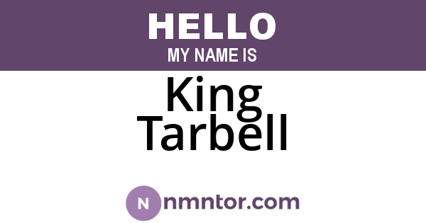 King Tarbell