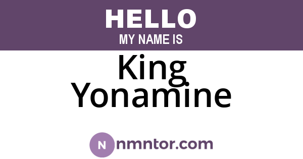 King Yonamine