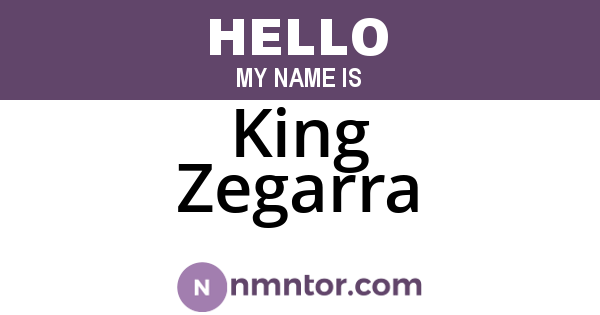 King Zegarra