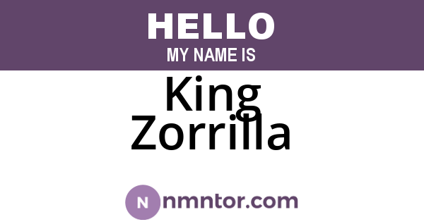 King Zorrilla