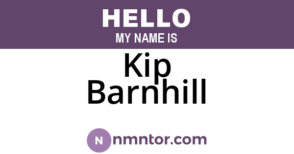 Kip Barnhill