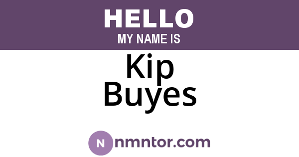Kip Buyes