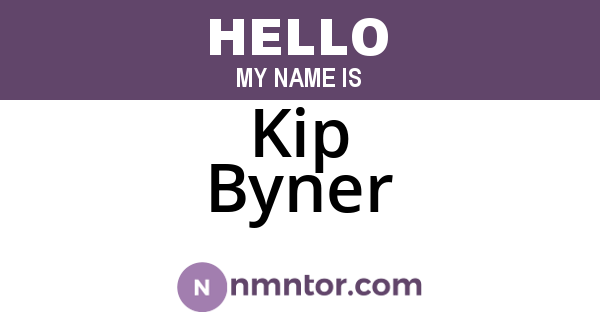Kip Byner