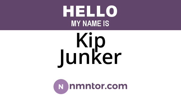 Kip Junker