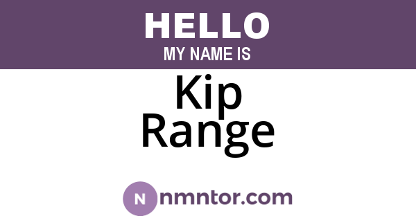 Kip Range