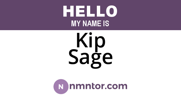 Kip Sage