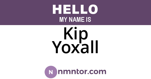 Kip Yoxall