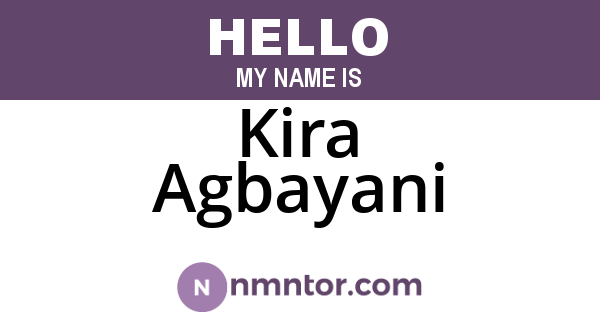 Kira Agbayani