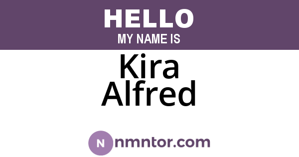 Kira Alfred