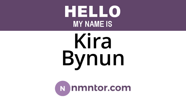 Kira Bynun