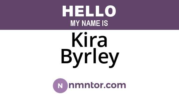 Kira Byrley