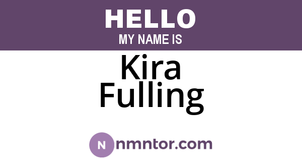Kira Fulling