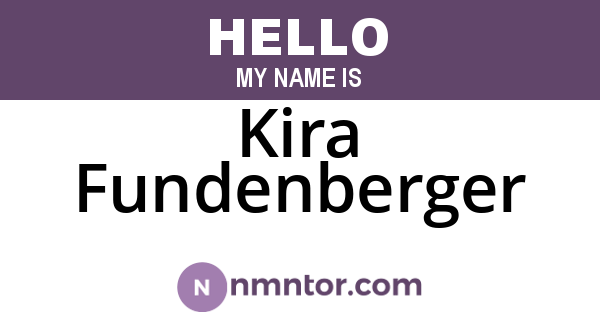 Kira Fundenberger