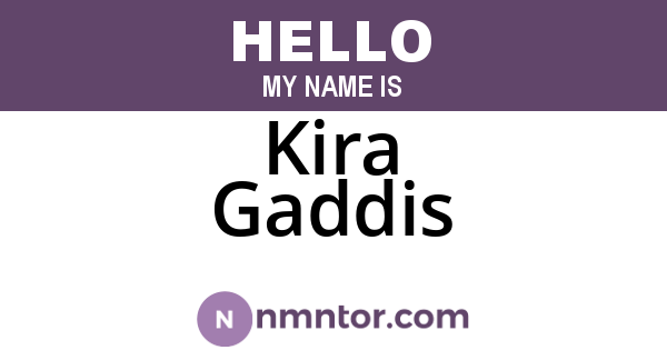 Kira Gaddis