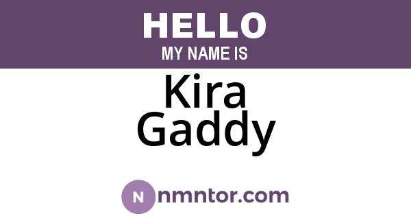 Kira Gaddy