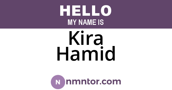 Kira Hamid