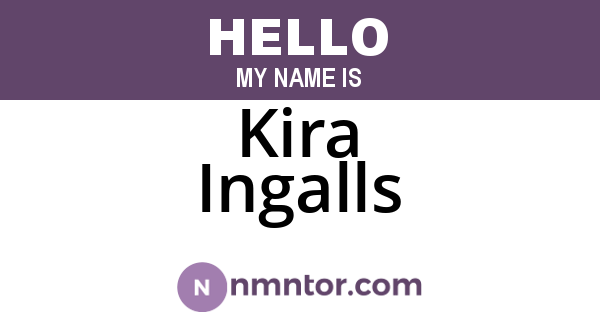 Kira Ingalls