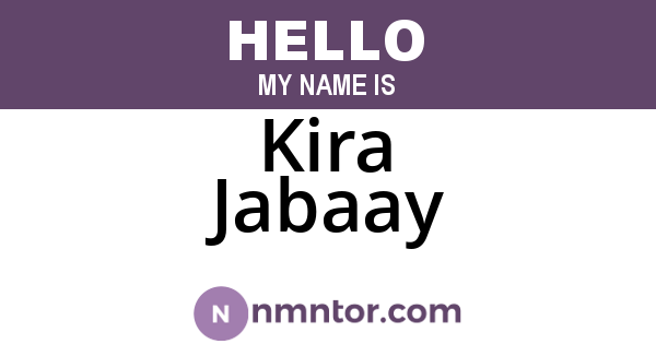 Kira Jabaay