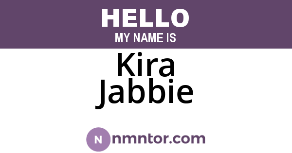 Kira Jabbie