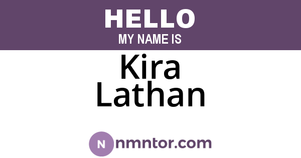 Kira Lathan