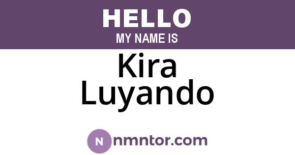 Kira Luyando