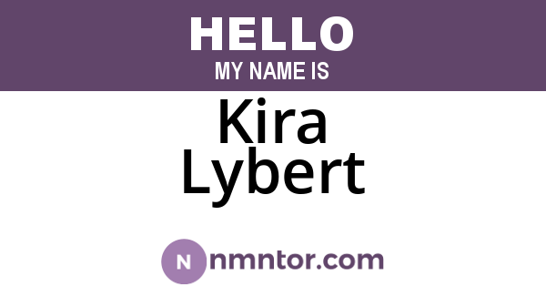 Kira Lybert