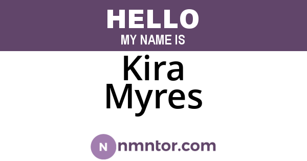 Kira Myres