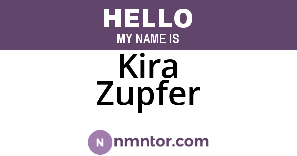 Kira Zupfer