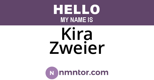 Kira Zweier